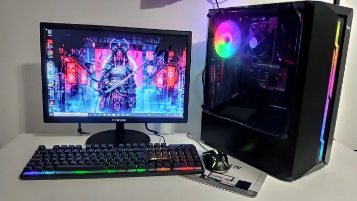 PC Gamer i5-7400 8gb de RAM SSD 256gb +monitor+Teclado e Mouse 1.500