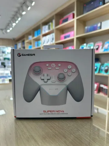 Controle Gamesir Super Nova Multiplataforma Cinza/Rosa - Parcela sem Juros, Loja Física