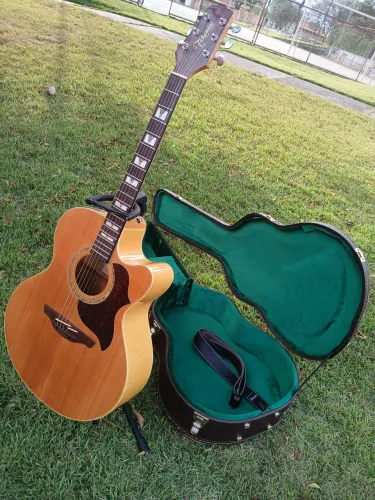 Violão Takamine Coreano EG523SC completo(com case, suporte e alça) Aceito trocas 