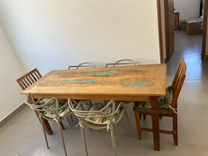 Mesa madeira de demolição