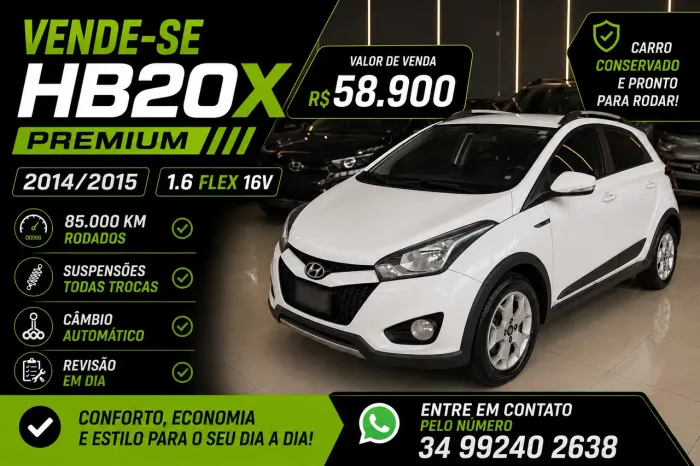 Hyundai HB20X Premium 1.6 Flex 16V Aut. 2015