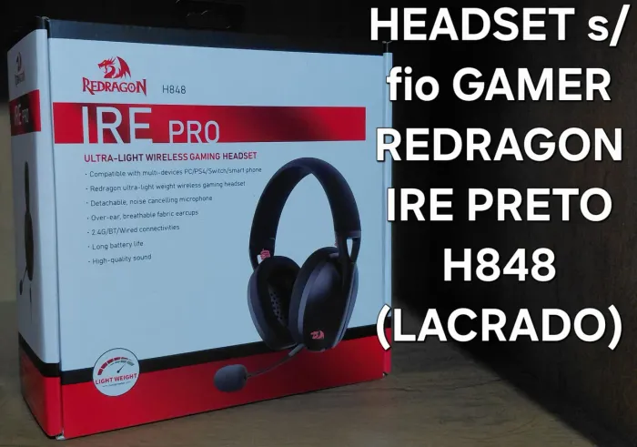 Headset Gamer Redragon IRE PRO H848 (LACRADO)