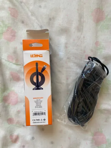 Antena Tv Digital Interna Hdtv Uhf Cabo 5m C/ Base magnética
