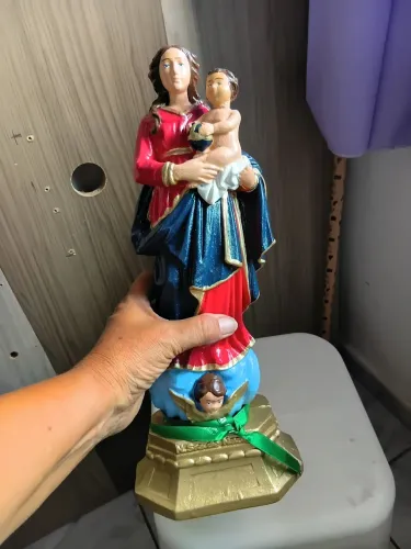 Estátua Noassa senhora de Nazaré 40 cm