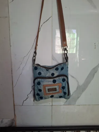 Vendo bolsa cantão couro e jeans 