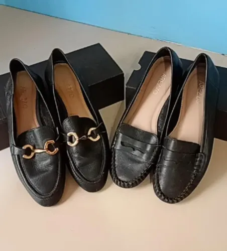 Sapatos AREZZO estilo mocassim, n°35