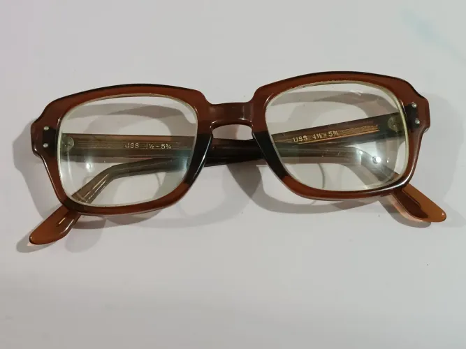 Lentes Vintage Us Army 1970 Usa, Gafas Geek, Depp, Marrón Médium Marrón