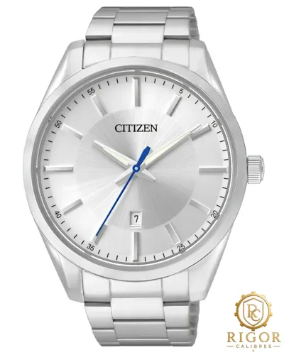 Relógio Citizen Quartz BI1030-53A: Aço Inox, Mostrador Branco Cinzento, 42mm, Calibre 1115