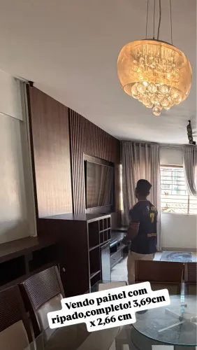 Painel planejado com ripado