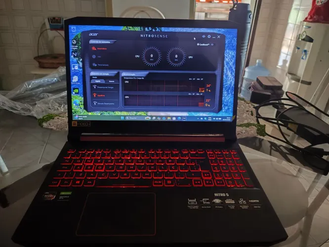Notebook Acer Nitro 5 AN515-43 Ryzen 7 3750H Nvidia GTX 1650 Mobile 8 GB RAM