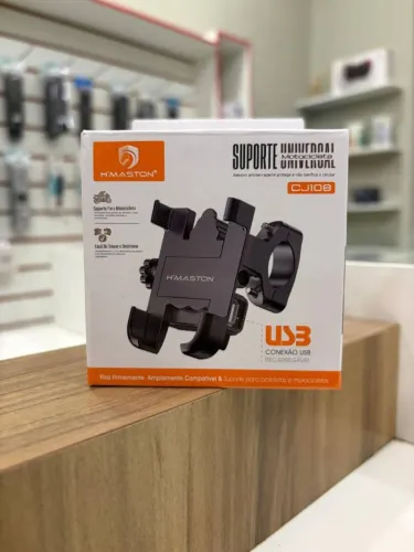 Suporte para moto com USB