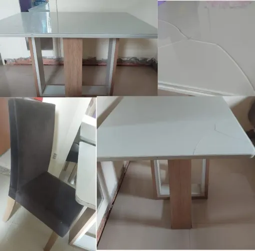 Mesa com pequena avaria 