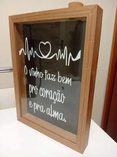 Quadro Colecionador Rolhas 29x39