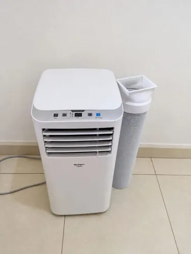 Ar condicionado portátil e Airfryer
