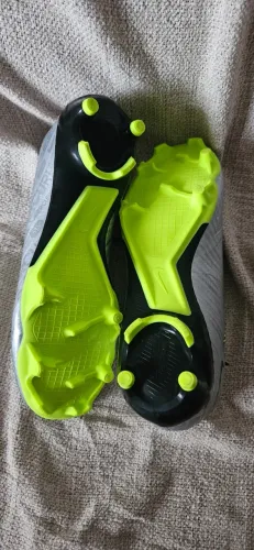 Chuteira Campo NIKE Air Zoom Mercurial Vapor 15 Elite FG XXV Prata - Verde