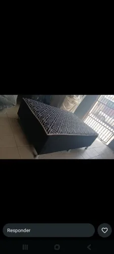 Cama Box casal de espuma, nova de fábrica