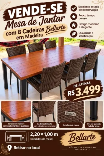 Mesa área externa 