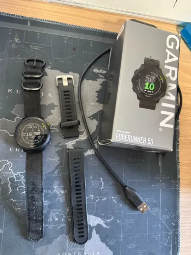 Garmin Forerunner 55 - Excelente Estado + Acessórios (Relógio GPS Corrida)