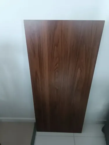 Tampo de Madeira MDF 53x120cm Novo - Acabamento Amadeirado Nogueira