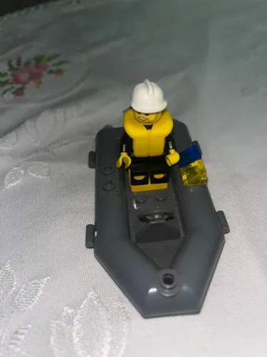 Lego city carro de bombeiros e bote