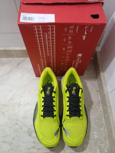 Tênis De Corrida Puma Velocity Nitro 3 Importado Novo Verde Prata E Preto 43