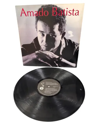 disco de vinil  "24 Horas No Ar" de Amado Batista, de 1996