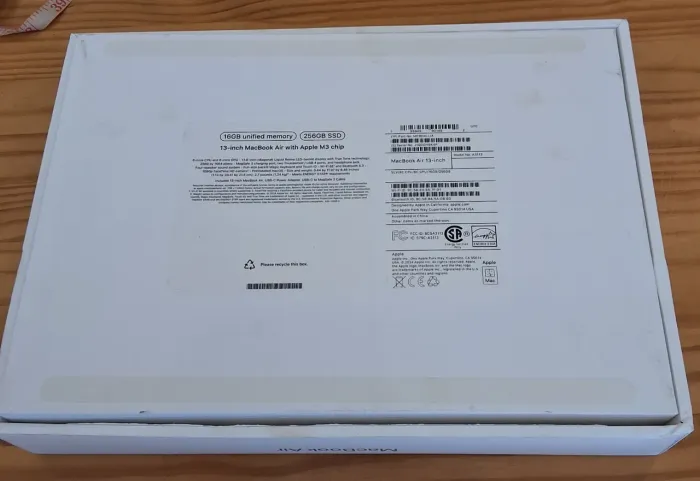 Caixa vazia mac book 13 inch frete gratis