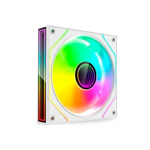 Cooler Fan 120mm C3Tech F9-L330WHRGB White Led ARGB *4 Pinos Controladora* - WZetta