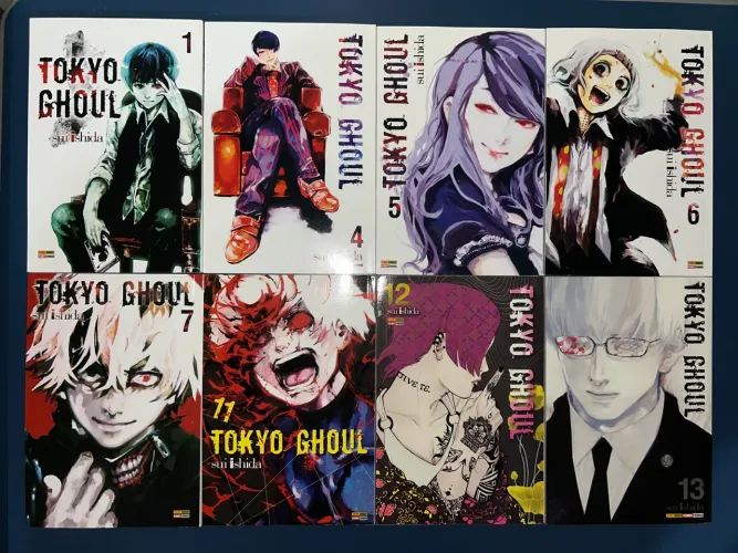 Coleção Mangá Tokyo Ghoul e TG:Re 15 volumes COM BRINDES