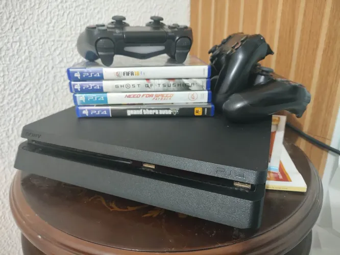 Ps4 Slim 3 Controles 6 Jogos