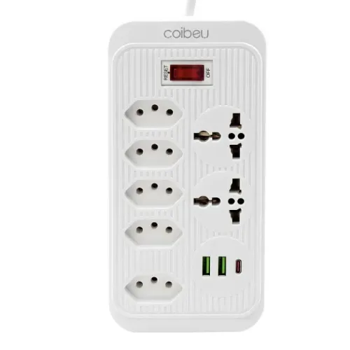 Extensão elétrica Coibeu Tomada usb, Filtro de linha, Regua Extensao eletrica 110-220V 10A