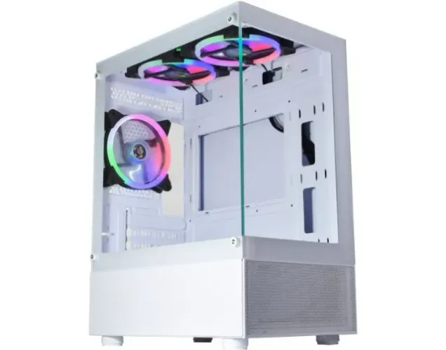 Gabinete Gamer Medusa White C/ 3 Fans Rgb Micro Atx - Cg-w1tw *ENTREGA GRÁTIS*
