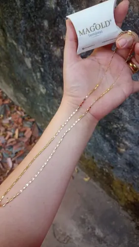 Cordão banhado a ouro