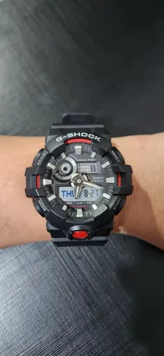 Relógio Casio G-shock Masculino Ga-700-1adr Correia Preto Bi
