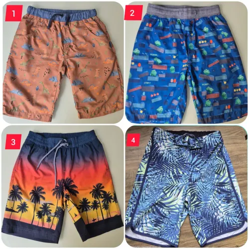 Lote de 4 bermudas 8 anos