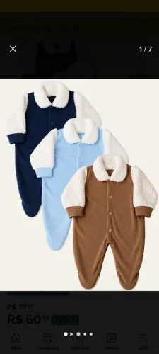 3 Macacão infantil masculino 