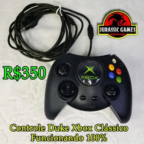 Controle Duke Original para Xbox Classico - Funcionando - Joysticck