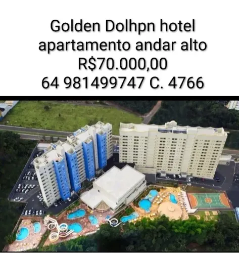 Vende-se apartamento no Golden Dolphin Grand Hotel