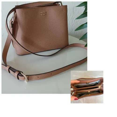 Bolsa arezzo crossbody caramelo 