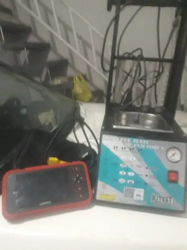 Máquina de limpa bico3 injetor e 01 scani lauche automóvo