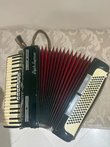 Acordeon Italiano Paolo Soprani - 120 Baixos - Clássico - +70 Anos