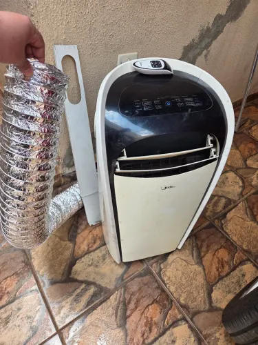 Ar condicionado portátil 110v 10.500 btus classe A gelando 3x cartão