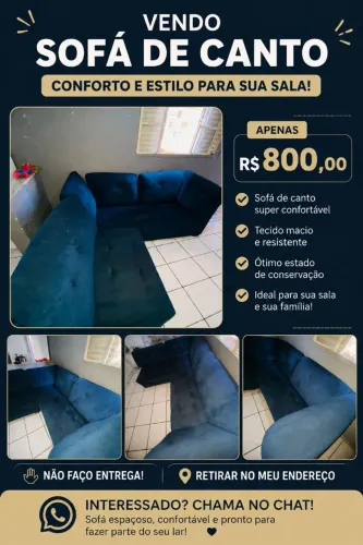 VENDO SOFÁ DE CANTO