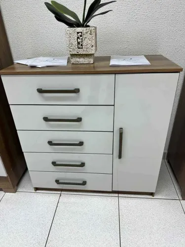 Cômoda Sapateira 5 Gavetas 1 Porta (Novo) Entrega Grátis!