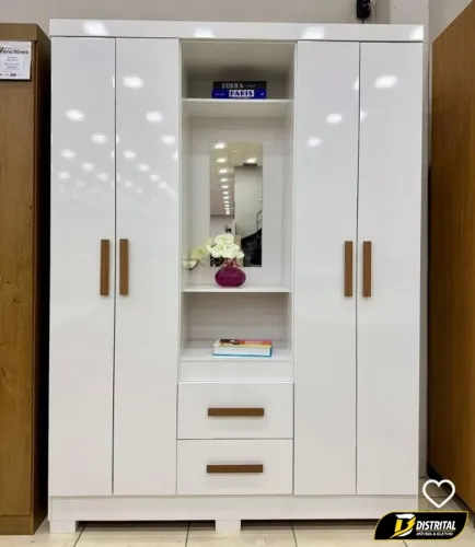 Guarda Roupa Capelinha  4 Portas Ofertas 