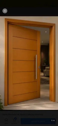 Instalação de portas de madeira