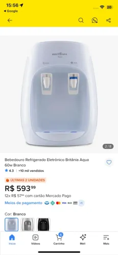 Filtro de água / bebedouro