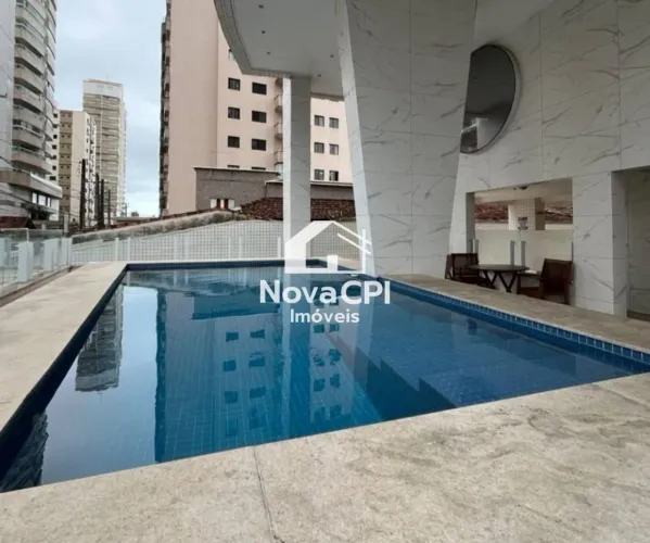 Apartamento à Venda na Aviação, Praia Grande 1 Dormitório, Mobiliado e 240m da Praia