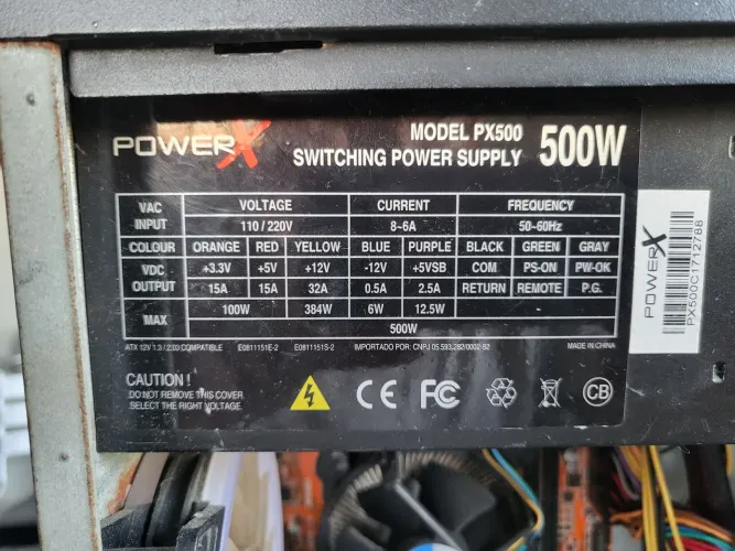 Fonte 500w Powerx