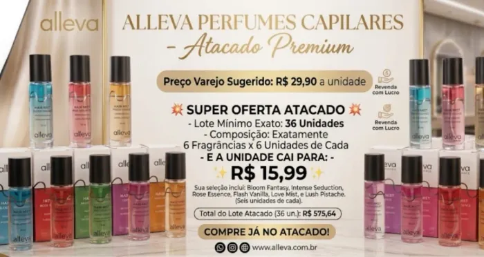 Perfumes capilares no atacado 